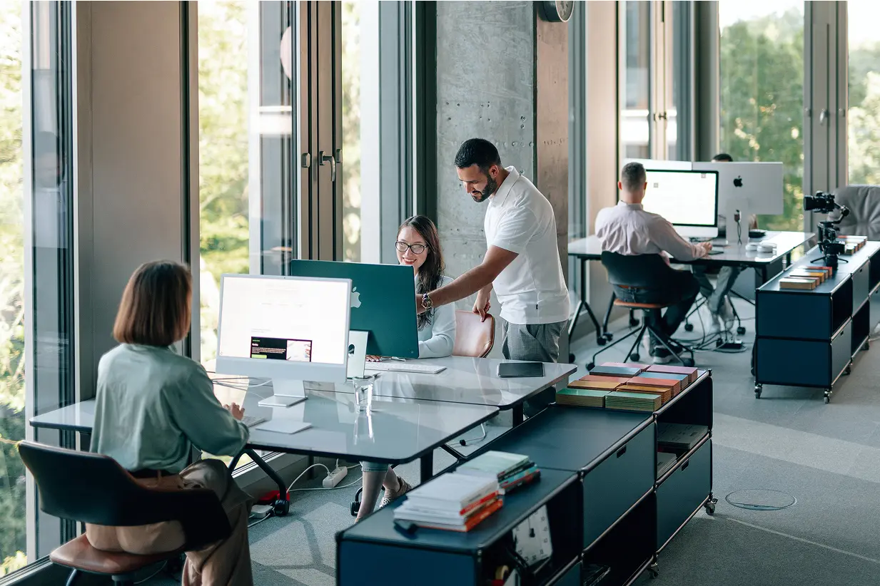 Arbeitsplätze im Büro